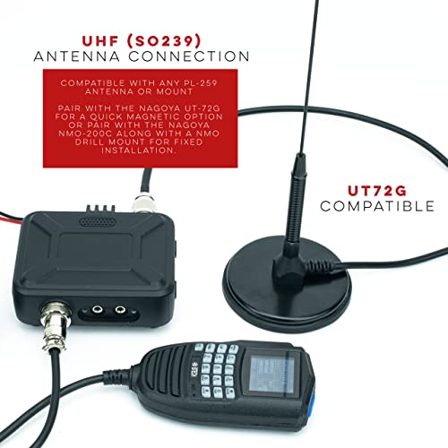 Btech Gmrs-20V2 20W 200 Fully Customizable Channels Mobile Gmrs Two-Way Radio. Ip67 Submersible Waterproof, Repeater Compatible, Dual Band Scanning (Vhf/Uhf), Fm, & Noaa Weather Broadcast Receiver #TOP3