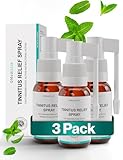 Medilisk Tinnitus Relief Spray – Supports Tinnitus Relief for Ringing Ears – Herbal Ear Care Products – Non-Steroidal & Hypoallergenic – 1 Fl Oz​ – Pack of 3