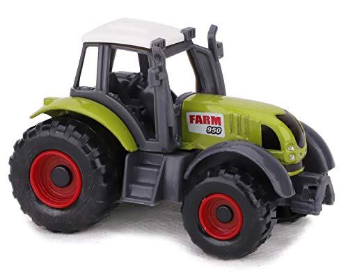 Toyland® Set mit 5 grünen Spielzeugen für Landmaschinen aus Metalldruckguss - jeweils ca. 4,5 cm - Enthält Traktoren, Mähdrescher und mehr!