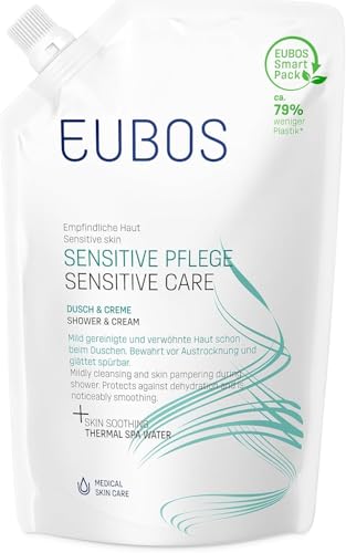 EUBOS SENSITIVE DUSCH & CREME Nachfüllbeutel, 400 ml Solución