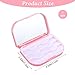FdcLixuvol Eyelash Storage Case, 3 Layer Lash Case Makeup Storage Box with Makeup Mirror Empty Travel Cases Cosmetic Organizer Box Fake Eyelash Container Lash Packaging (Pink)