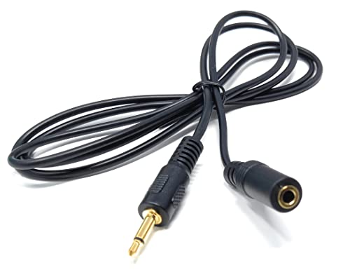 DRUT 1.2m 3.5mm Mono Jack to 3.5mm Socket Extension Cable Gold Connectors, Male Plug to Female Socket 3.9ft - Image 3