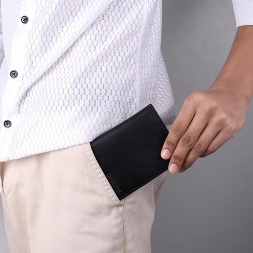 Image of TANSTITCH Slim Leather Wallet || Compact, Minimalist & Thin Wallet || RFID Protected || Front Pocket Carry