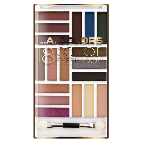Image of L.A. COLORS 18 Color Eyeshadow Palette, Shady Lady CES751 (Pack of 2)