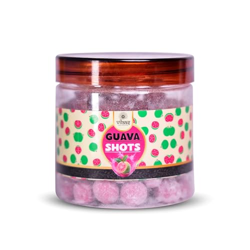 Image of VILAAS Guava Shot Mukhwas Candy Balls 300gm | Sweet & Tangy Guava Flavour Mouth Freshener | Traditional After-Meal Treat | Flavoured Mukhwas Snack