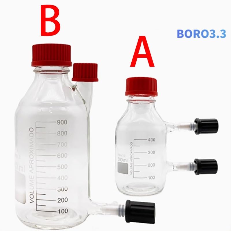 Fermentation Reactor—Sealed Fermentation Bottles (250 mL, 500 mL, 1000 mL, 2000 mL), Suitable for Home Brewing and Laboratory use.(500ML B)