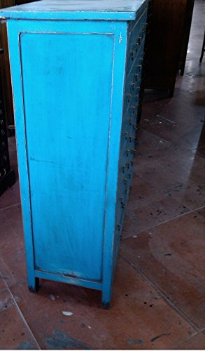 Kunibert Armoire à pharmacie antique avec 2 tiroirs et 2 portes - Largeur : 102 x Hauteur : 120 cm