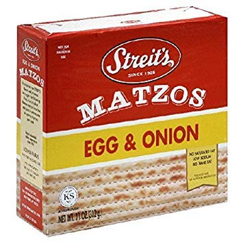 Streit's Daily Matzo - Egg and Onion - Case of 12 - 11 oz.