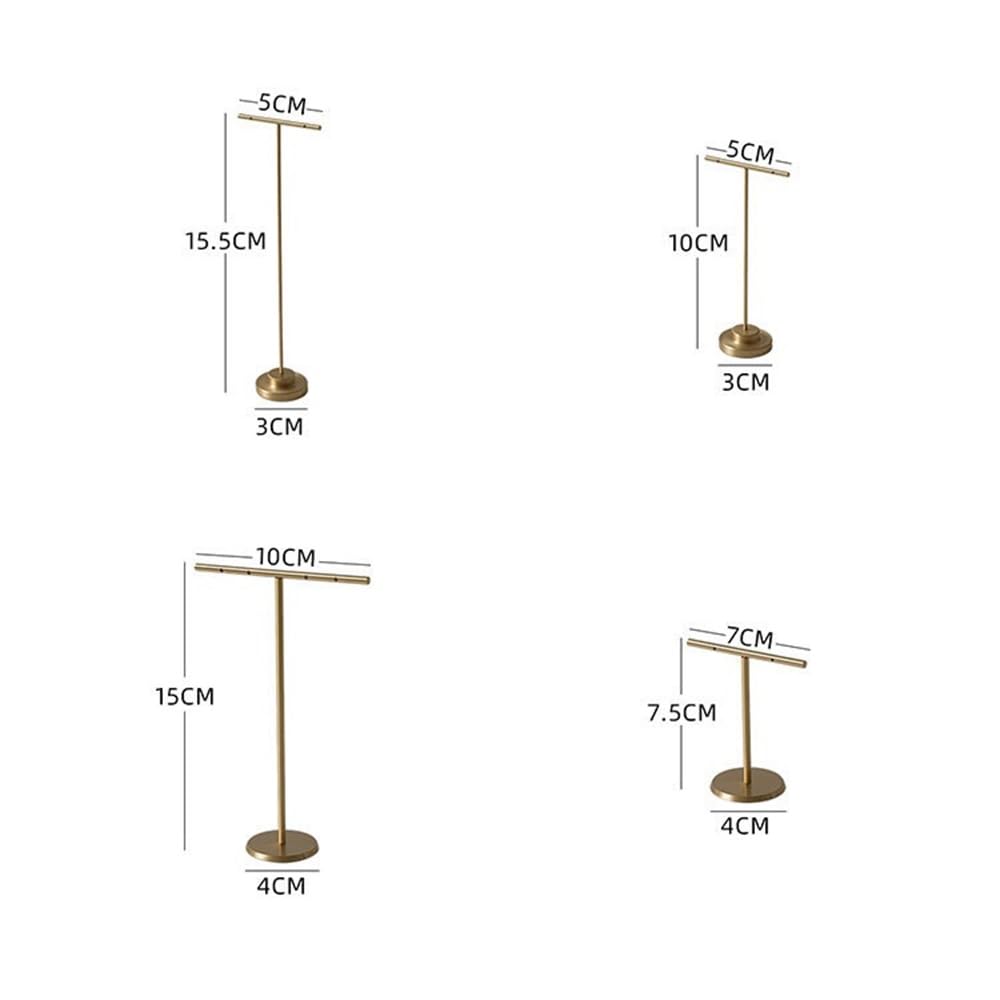 Schmuckaufbewahrung Schmuck-Display-Set aus Travertin und Metall-Organizer | Ringhalter-Vitrinendekor