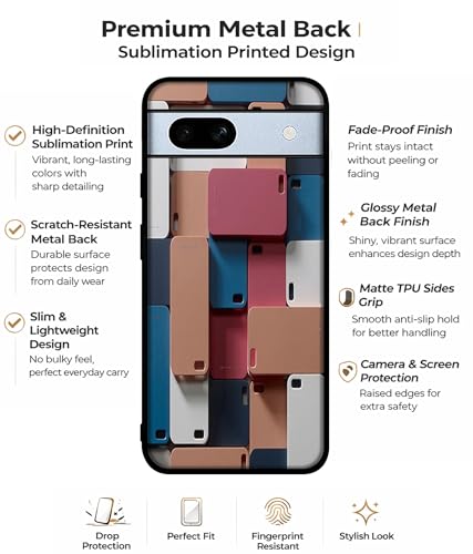 Image of Mobile Cover Design Premium 2D Printed Metal Back Case Cover for Google Pixel 7A 5G