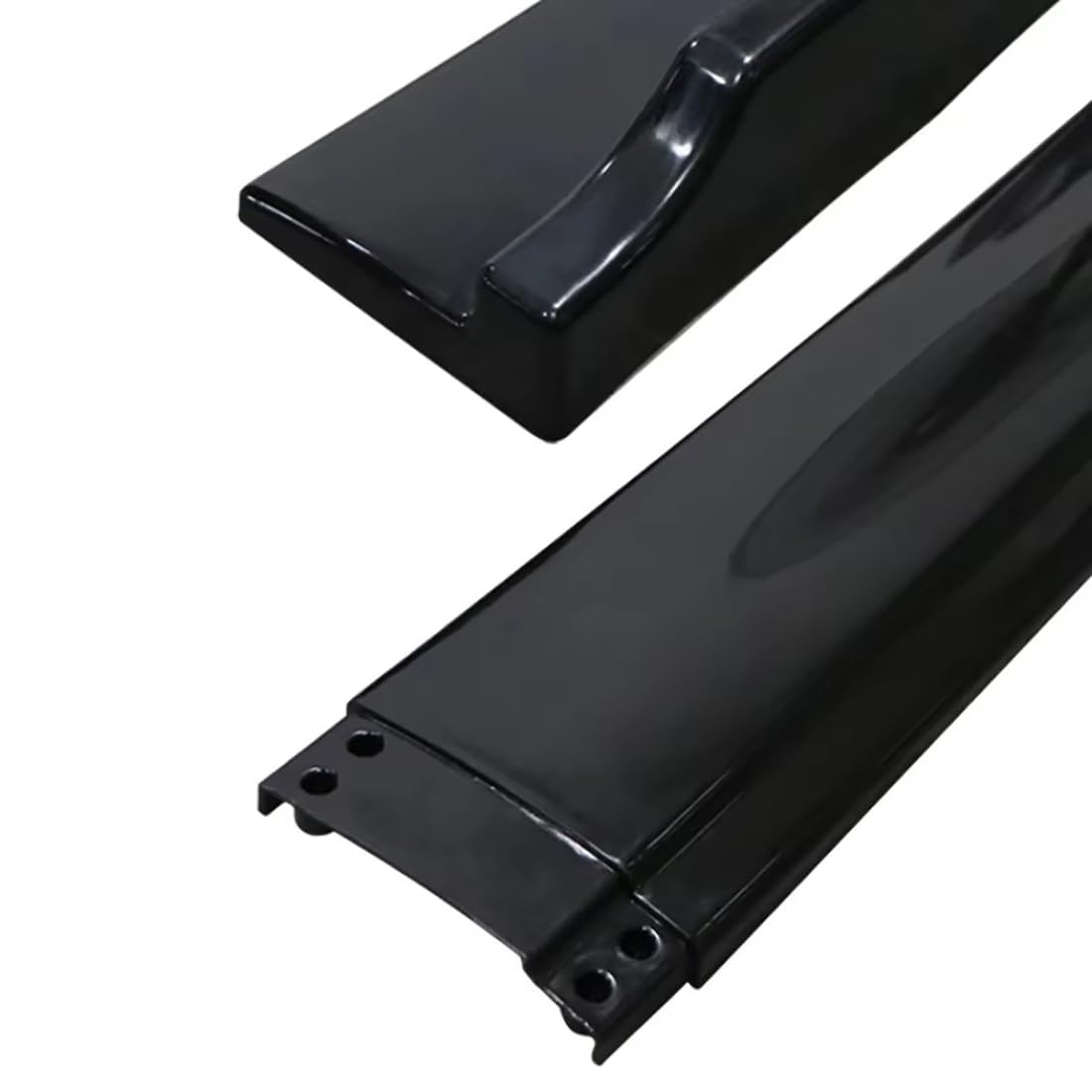 Faldón Lateral de Coche, Borde de extensión para H-Onda Civic 10th 2017-2023, faldones Laterales ABS, divisores de Aletas, alerones,Black-Black