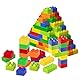 Große Bausteine, 108 Teile Steine in 6 Farben und 2 Maße, kompatibel mit Duplo und Allen führenden Marke, ideales Spielzeug für Kinder ab 3 Jahre