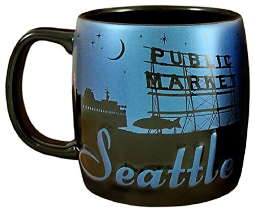 Taza de café Americaware 22 oz Night Sky negro miniatura 1