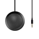 MUTOCAR Conference Microphone 3.5mm, Desktop Microphone, Omnidirectional Condenser Boundary PC Mic f