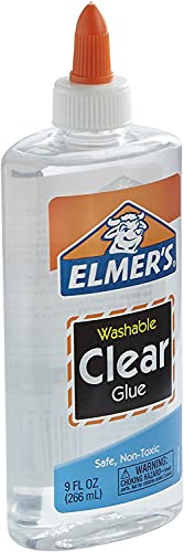 Elmer\'s Liquid School Glue, Clear, Washable, 9 Ounces, 1 Count Pack of 2 - Thumbnail 2