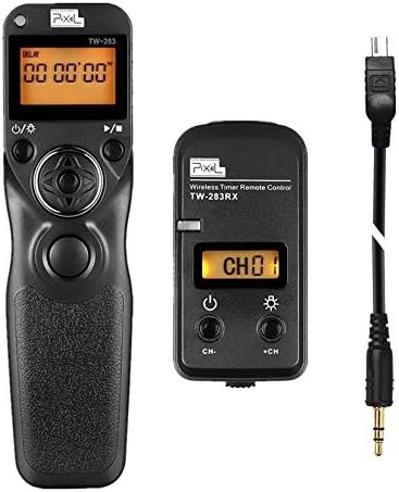 Pixel LCD Wireless Shutter Release Remote Control TW283-DC0 Timer Remote Release for Nikon D40s D800E D810A D1X D2H D3X D3s D5 D4s D800 D810 D700 D500 D300 N90s F5 F6 F100 F90 F90X Fujifilm S3/S5 Pro