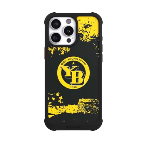 Coque iPhone 16 Pro Max antichoc MagSafe noire BSC Young Boys