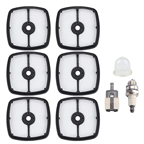 A226001410 Air Filter Fit Echo Srm210 Srm225 Es-210 Gt-200 Gt-225 Hc-150 Hc-225 Pas-225 Pas-265 Pb-250 Pe-225 Shc-225 Srm-265, Pack Of 6 #TOP2