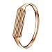 Aresh Compatible with Fitbit Flex 2 Bangle, New Fashion Accessory Bracelet Band Compatible with Fitbit Flex 2 , For Wrist Size: 6.3"-6.5" (Rose Gold-Small)