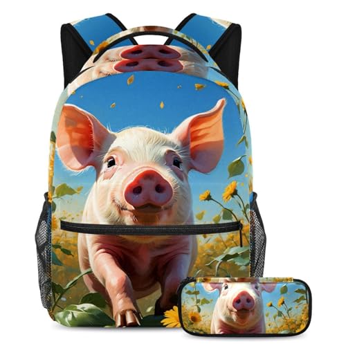 Sac à dos adolescents lot de 2 anti charge lourde motif fleur pour le succès