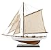 SAILINGSTORY Wooden Sailboat Decor Sailboat Model Boat Decor Ship Model Yacht Ivory Antique Finish