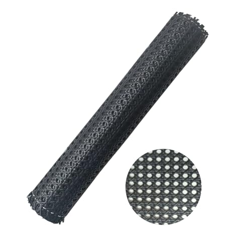 Cannage Noir,Plastik PE 40CM x 200CM Cannage Rouleau Pour Meuble,Rotin Pour Cannage en,Tressage...