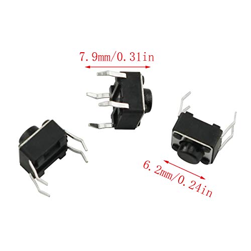 E-Outstanding Tact Switch 50Pcs 6X6 Series Dip 4Pin Tactile Push Button Light Touch Micro Switch 6X6X5Mm #TOP1