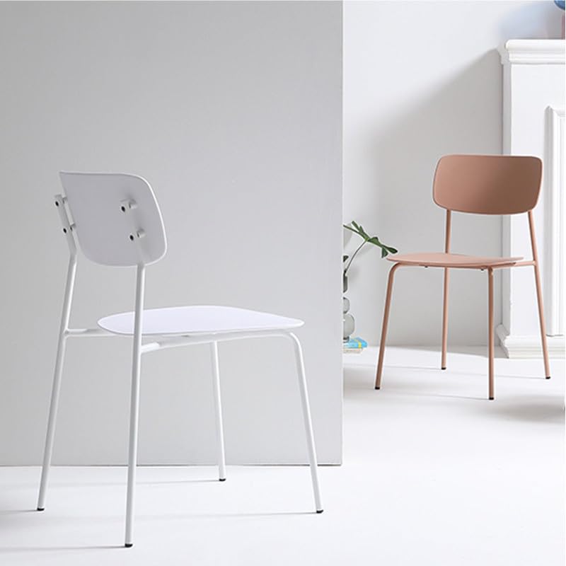 Kosmi 4er-Set skandinavischer Stühle mit minimalistischem Design in Weiß