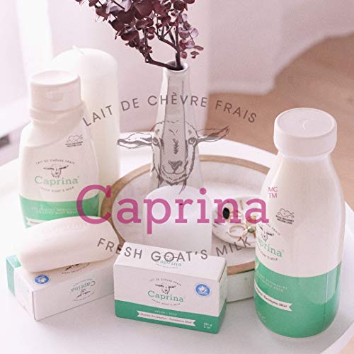 Caprina Fresh Goat’s Milk Bar Soap, Eucalyptus Mint | Organic Goat Milk Hand & Body Soap Bars, Moisturizing, Biodegradable, All-Natural & Eco-Friendly | With Vitamins A, B2, And B3 - 5 Oz. (1 Pack) #TOP2