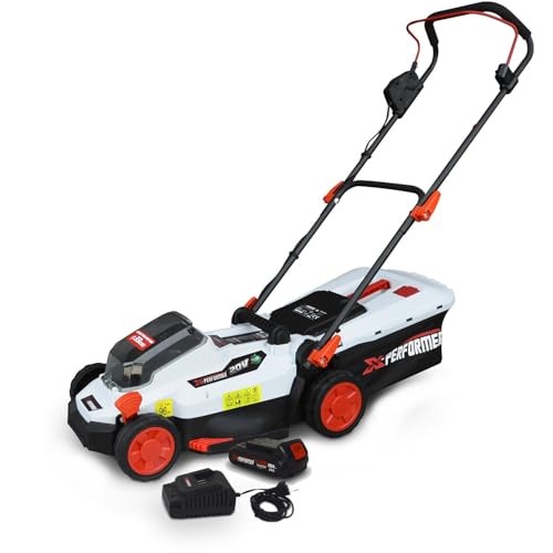 Tondeuse à Gazon X-Performer XPTDE3320LI - portative sur Batterie - 20V Max - 30L - Batterie XPBAT2A Inclus + Chargeur