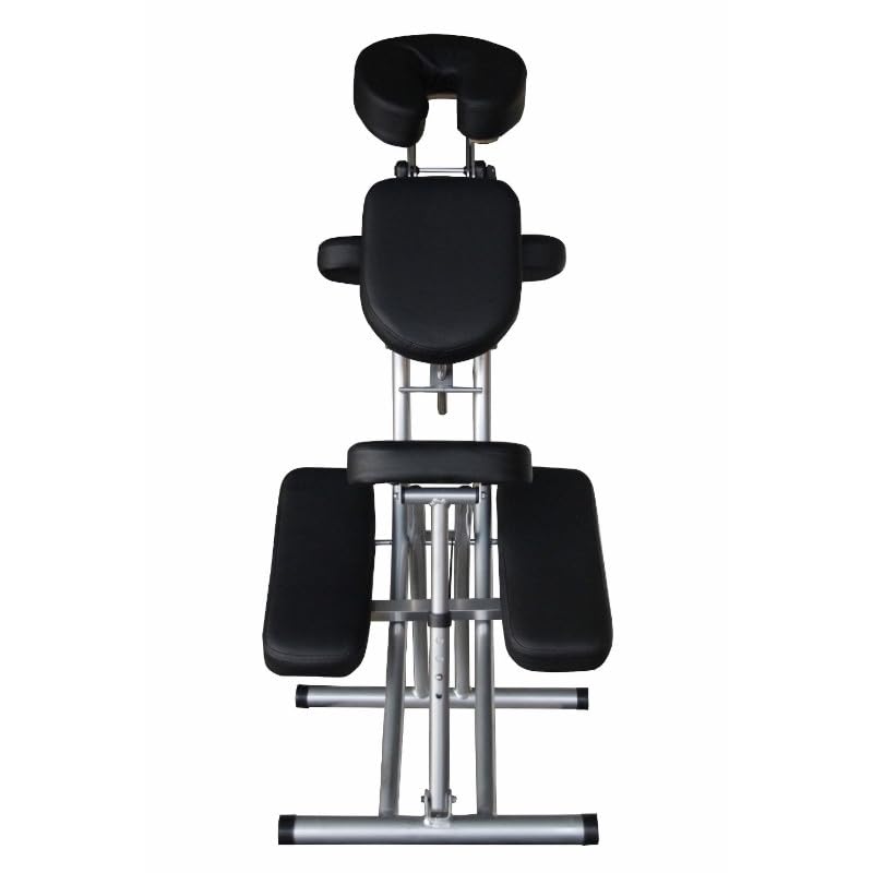 PLUS SANTE - Chaise de Massage Pliante en Alluminium LUNA - Confort, Polyvalence et Élégance pour les Professionnels de Santé - Supporte jusqu'à 150kg - Sac de Transport Inclus (Ivoire)