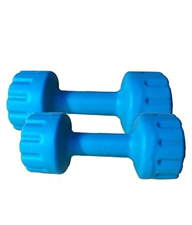 Aurion Set of 2 PVC Dumbbells Weights Fitness Home Gym Exercise Barbell for Women & Men?s Fix Dumbbell Set