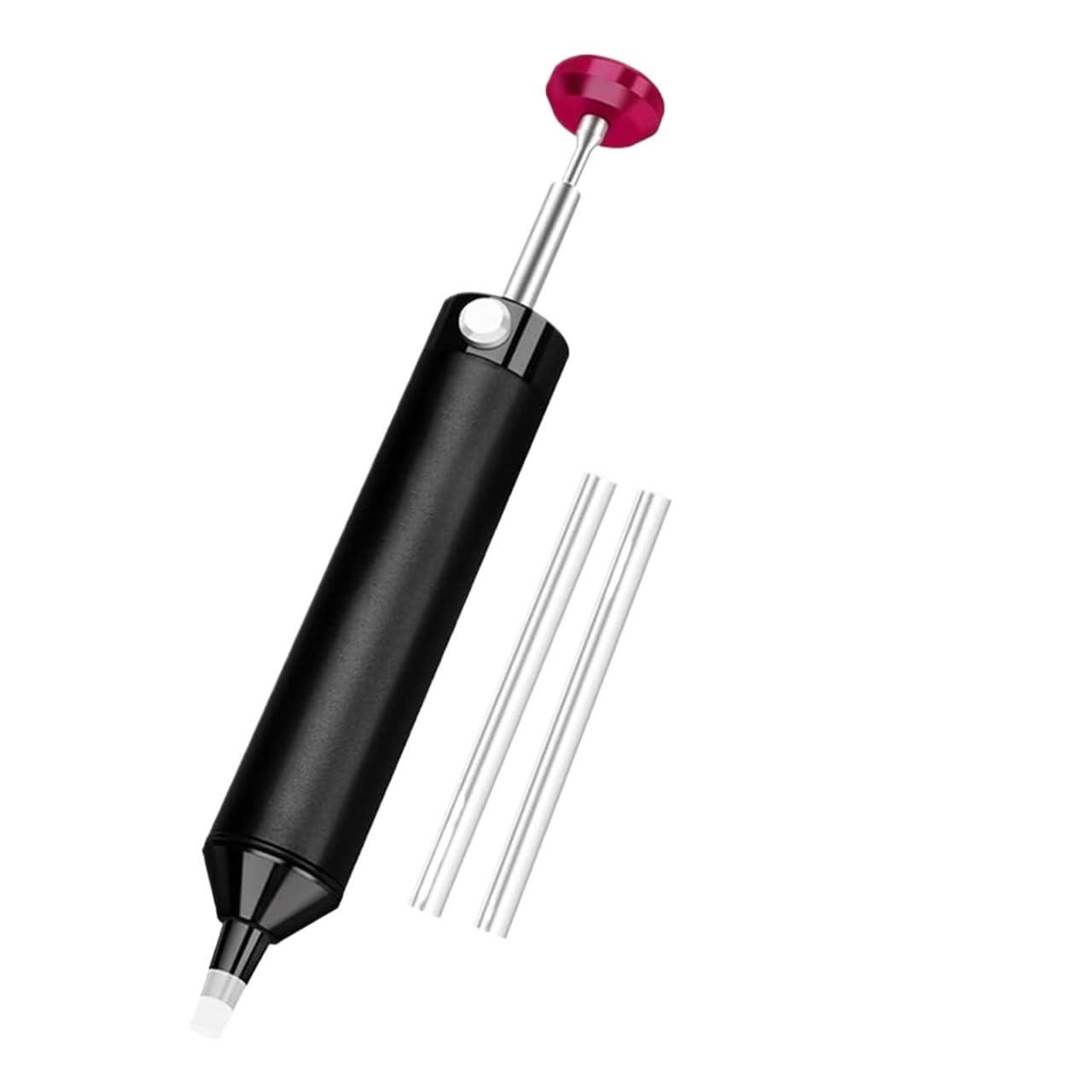 Aluminum Powerful Desoldering Pump Suction Tin Gun Soldering Sucker Pen Removal Vacuum Solder Iron Welding Repair Tool(Black)