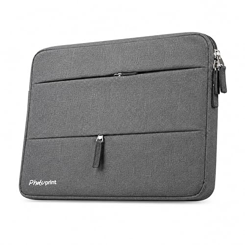 Image of 360 Protective Waterproof Laptop Sleeve for 15.6 & 16 Inch Laptops with Carry Handle & Dual Front Pockets for Business Travel Office Work (Light Grey)