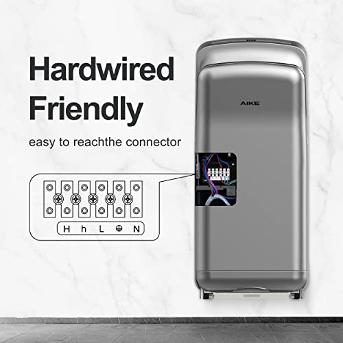 Aike Hepa Filtered Vertical Hand Dryer Premium, 110-130V Silver Model Ak2005H #TOP4