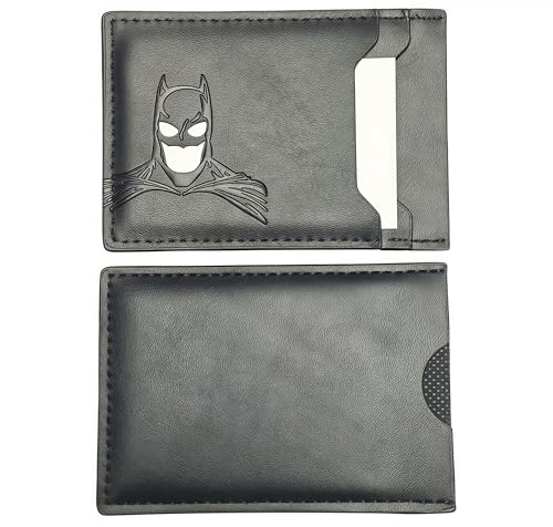 Bat Wallet ID for Men and Woman, Superhero Mask Design ID holder Card Bat Holder Heroic Multi Card Slots wallet gift Bat eyes. Unisex and all ages wallet