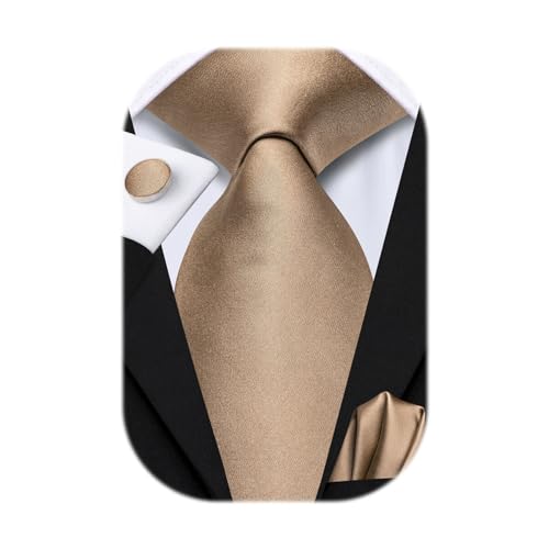 Image of Hi-Tie Men's Tie Sets Silk Paisley Striped Necktie Pocket Square Cuff-links Sets Wedding Business Holiday