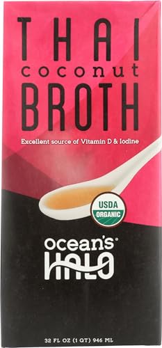 Ocean's Halo, Organic and Vegan Thai Coconut Broth, 32 Fl Oz