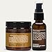 Every Man Jack Beard Oil & Scruff Softening Butter Bundle - Sandalwood Fragrance - Rejuvenates, Hydrates & Styles Dry Beards - Naturally Derived with Cocoa Butter and Shea Butter