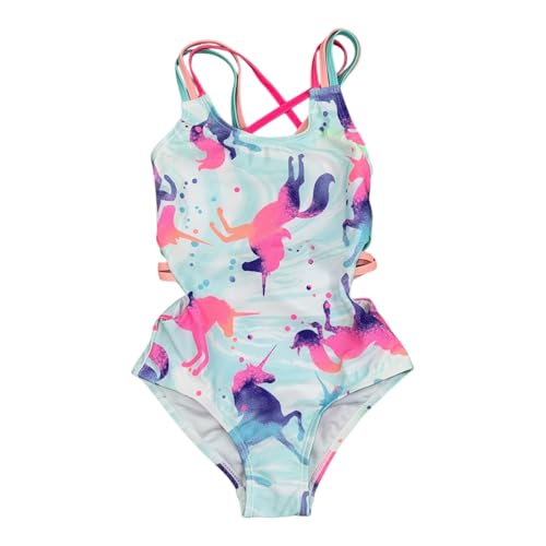 Image of Girls' One Piece Swimsuit Cute Beach Swimwear Bathing Suits for 4-16 Years Girls