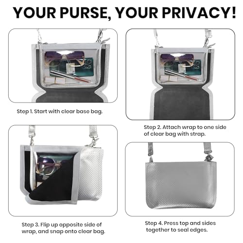 Clear Bag for Stadium Events, Checkered Small Clear Crossbody Shoulder Bags for Women Stadium Comes with Removable Cover4