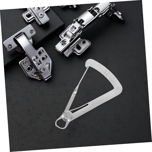 Calibrador de acero inoxidable 2 piezas para joyería, medición interna y de grosor con calibrador triangular para trabajos detallados precisos miniatura 5