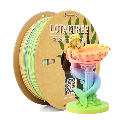 Image of PLA Force Gradient Filament, 3D Printer Filament 1.75mm, 1KG | Gradient 3D Printer Filament Features A Smooth Multi-Color Transition of Pink, Blue, and Green