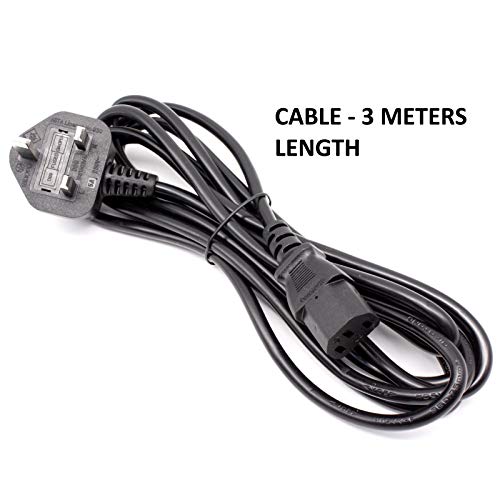 Wikiparts UK Mains Power Lead Cable Cord For Marshall Fender AMP Amplifier Guitar 3 Meter