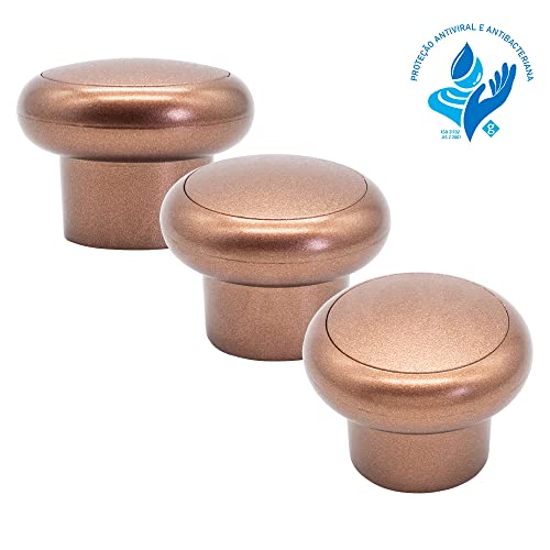 Kit 2 Peças Puxador Furo Único 84 Cobre Para Móveis Armário