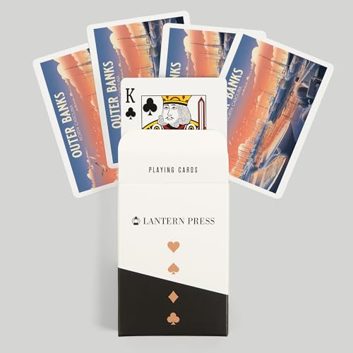 Baraja de cartas de poker Lantern Press Outer Banks miniatura 6