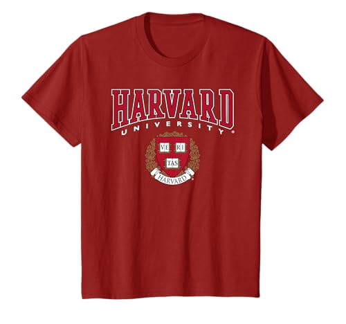 Harvard University Red Veritas Crest Kids T-Shirt
