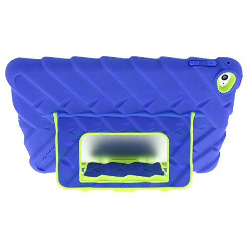 Gumdrop Hideaway Case with Kickstand for The Apple iPad Mini 4 Tablet for K-12 Students, Teachers, Kids - Royal Blue/Lime, Rugged, Shock Absorbing, Extreme Drop Protection