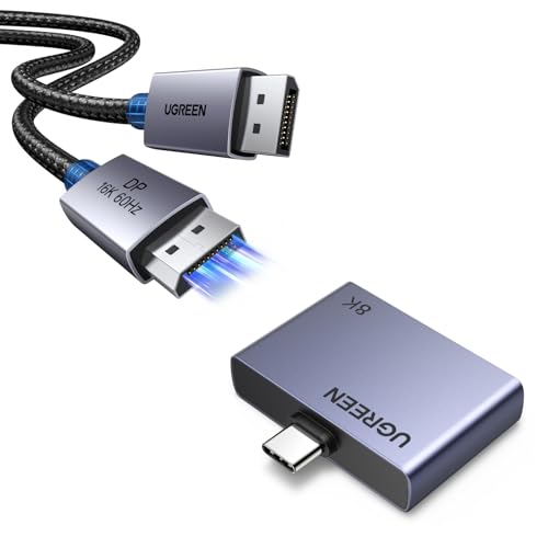 Adaptateur USB C vers DisplayPort 8K UGREEN résout le manque de ports et charge 100W