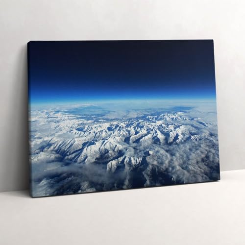Décoration murale peinte Pyrénées 80x60cm pour réchauffer votre intérieur